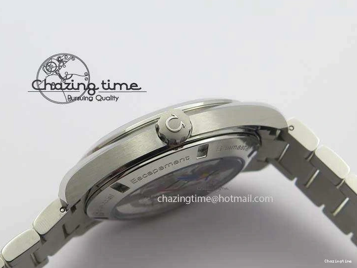 0723 Youthful Aqua Terra ‘PyeongChang 2018’ JHF Best Edition Black Dial On SS Bracelet A 8204